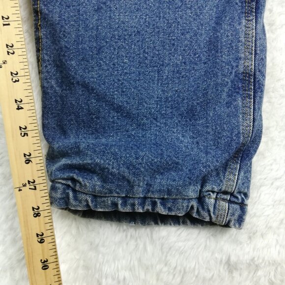 Lakin McKey Mens Jeans Carpenter‎ Flannel Lined Blue Denim Medium Wash 38x32 - Picture 12 of 14